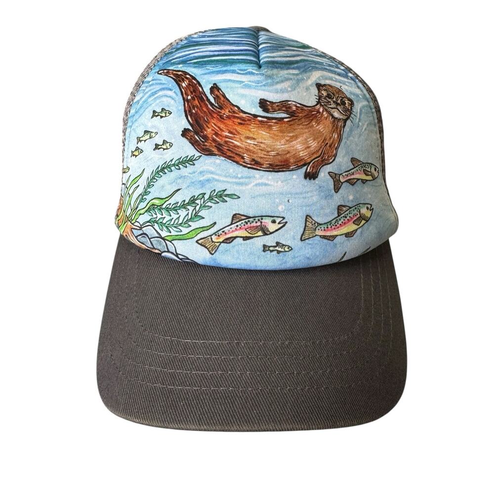 SUNDAY AFTERNOON Artist Series River Otter Trucker Cap Kids M/L 3-12 Years
